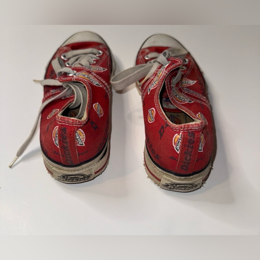 Vintage Red Monogram Print Dickies Converse - image 4